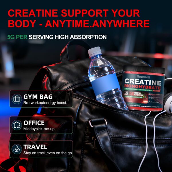 Health4All gomitas creatina sabor fresa detalle