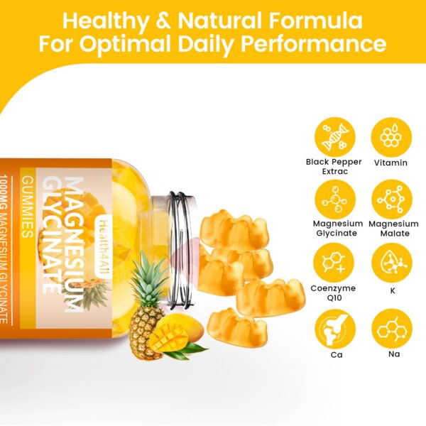 Gomitas magnesio glicinato Health4All masticables