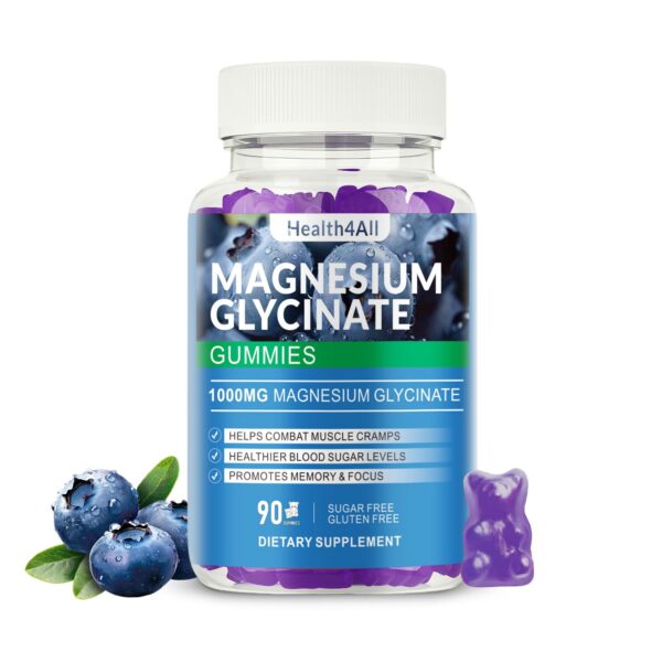 Version 1.0.0 Gomitas de magnesio glicinato frontal