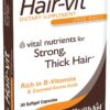 HealthAid Hair-VIT frasco y cápsulas