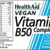 HealthAid Vit B50 complejo tabletas blister