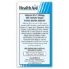 Paquete y tabletas HealthAid Vitamina B12 1000ug
