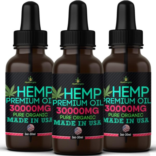 Frasco Healthergize Hemp Oil 3-pack frontal