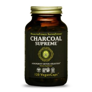 Version 1.0.0 HealthForce SuperFoods Carbón Supremo botella 120 cápsulas veganas