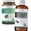 Version 1.0.0 Healths Harmony Super Greens y Black Seed Oil cápsulas