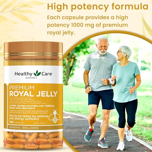 Healthy Care Royal Jelly etiqueta close-up