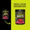Frasco PowerBeets con etiqueta