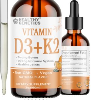 Healthy Genetics botella vitamina d3 k2 líquida 5000 iu
