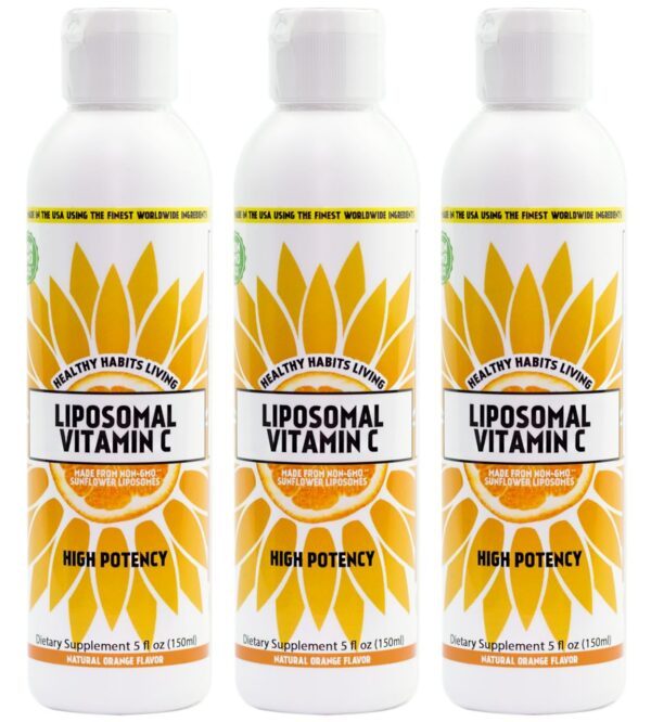 Botella Healthy Habits Living vitamina C liposomal 1000mg 30 porciones