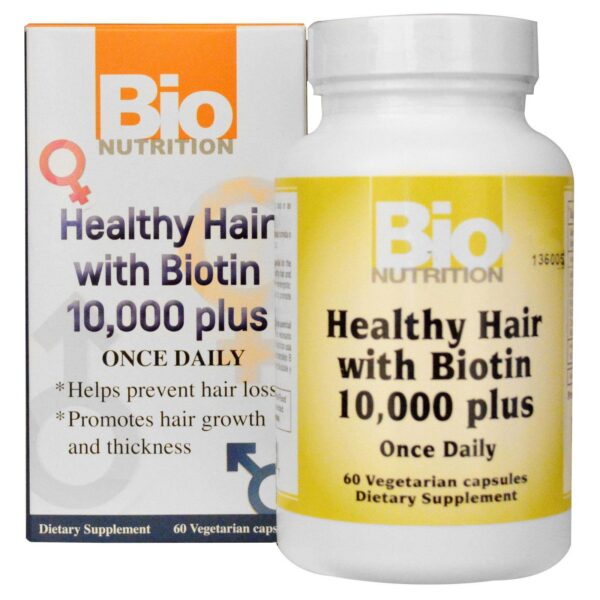Version 1.0.0 Healthy Hair con Biotina 60 cápsulas vegetales Bio Nutrition