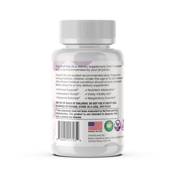 Healthy Herbs Elderberry Sea Moss etiqueta