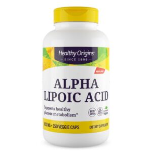 Frasco Healthy Origins Ácido alfa-lipoico 600 mg