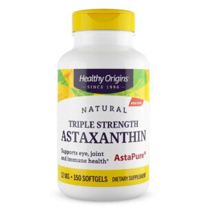 Healthy Origins Astaxantina cápsulas blandas frente al frasco