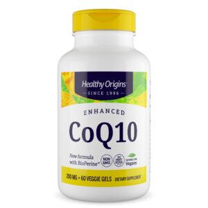 CoQ10 frasco y etiqueta
