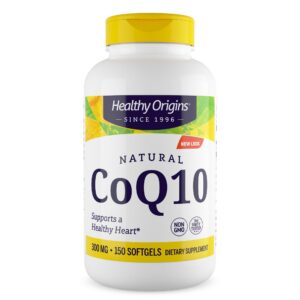 Frente del frasco Healthy Origins CoQ10 300 mg
