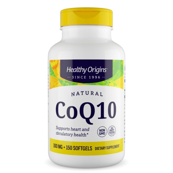 Version 1.0.0 Healthy Origins CoQ10 etiqueta frontal