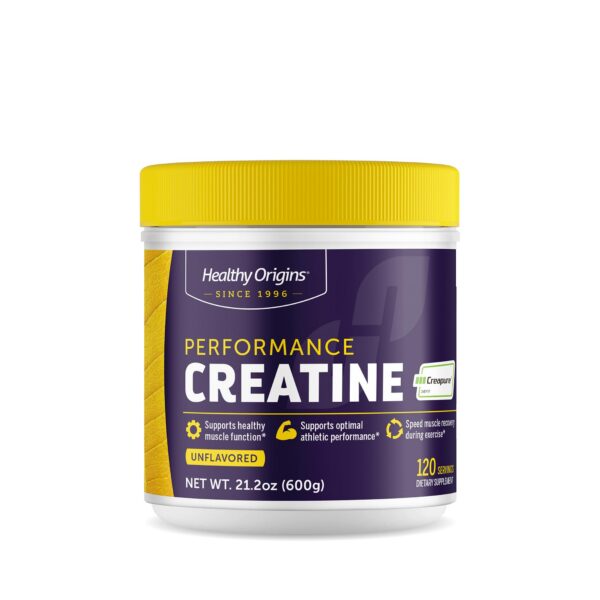 Healthy Origins Creatina Creapure polvo sin sabor frasco