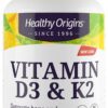 Frente del envase Healthy Origins Vitamina D3 y K2