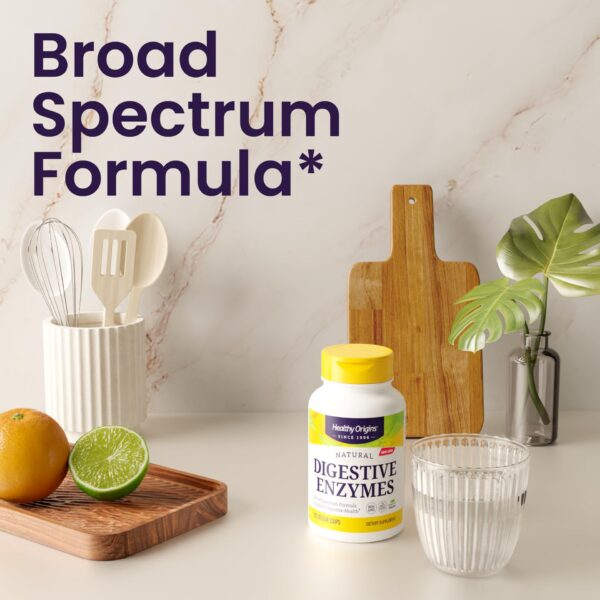 Frasco de enzimas digestivas