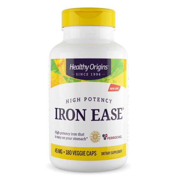 Frasco Healthy Origins Iron Ease frente