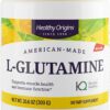 Version 1.0.0 Polvo de L-glutamina Healthy Origins frasco