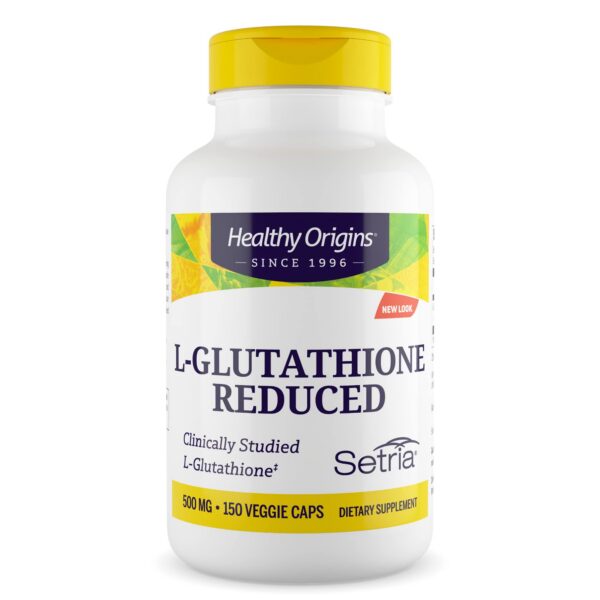 Healthy Origins L-Glutatión 500 mg - Frasco de suplemento