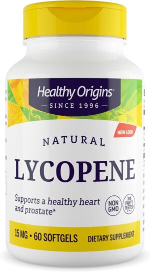 Frasco de licopeno Healthy Origins