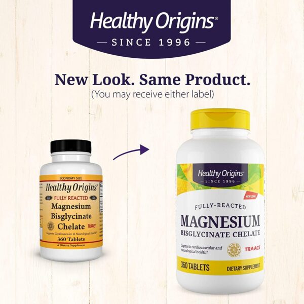 Healthy Origins magnesio quelado para soporte cardiovascular