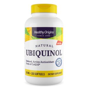Healthy Origins ubiquinol 50 mg cápsulas blandas frontal