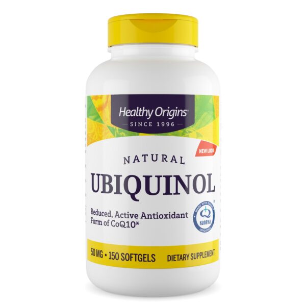 Healthy Origins ubiquinol 50 mg cápsulas blandas frontal