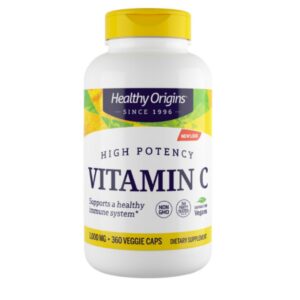 Frente de envase Healthy Origins vitamina C