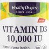 Healthy Origins Vitamina D3 10,000 UI cápsulas suaves sin gluten