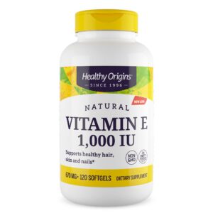 Healthy Origins Vitamin E 1000 IU paquete frontal