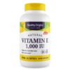 Healthy Origins vitamina E 1000 UI envase frontal dorado
