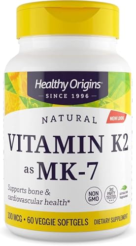 Healthy Origins Vitamina K2 100 mcg cápsulas vegetales 60 conteo
