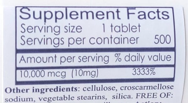 Version 1.0.0 Etiqueta frontal de HealthyNaturally Biotin