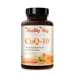Frasco de CoQ10 200 mg HealthyWayRx