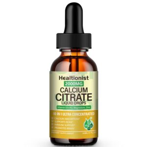 Healtionist calcio citrato 2000 mg frasco frontal