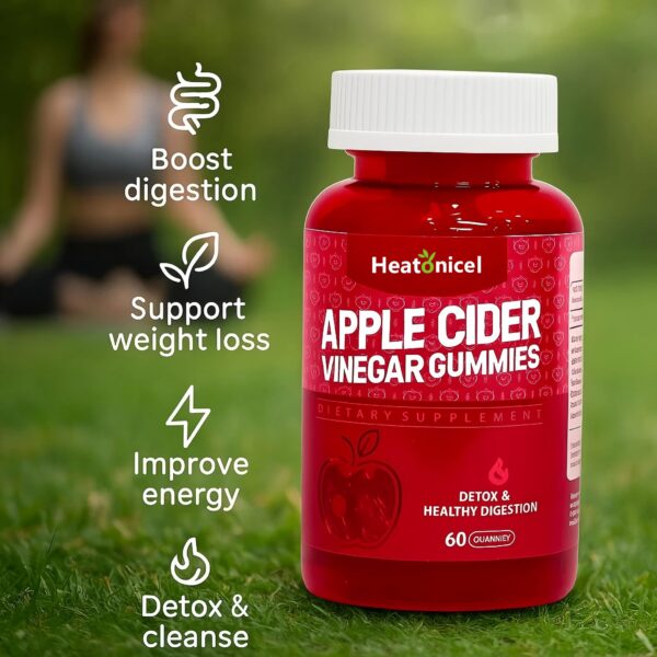 Heatonicel ACV gomitas etiqueta