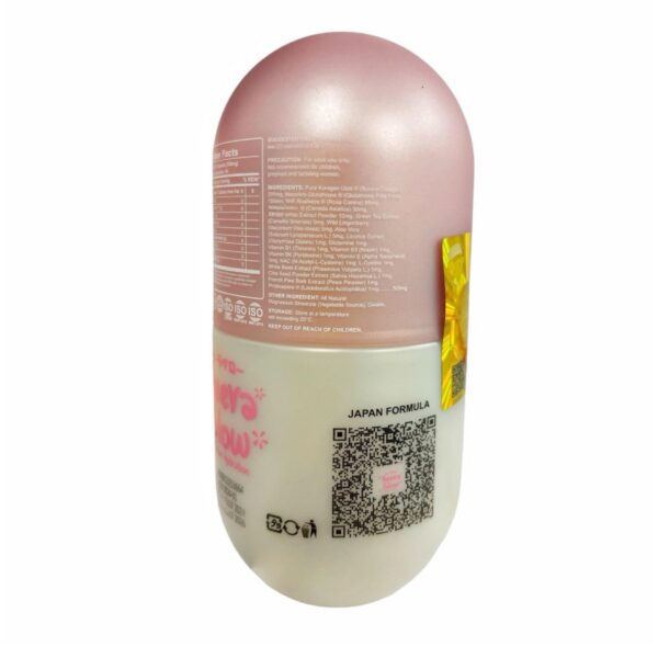 Etiqueta del envase Heera Glow 60 cápsulas