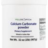 Frente del envase Heiltropfen calcio carbonato polvo 32oz