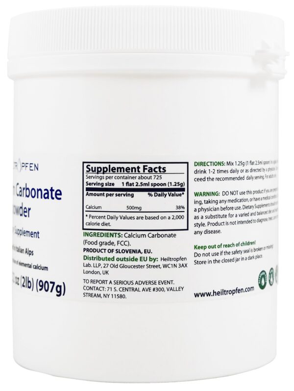 Etiqueta del envase con información de producto