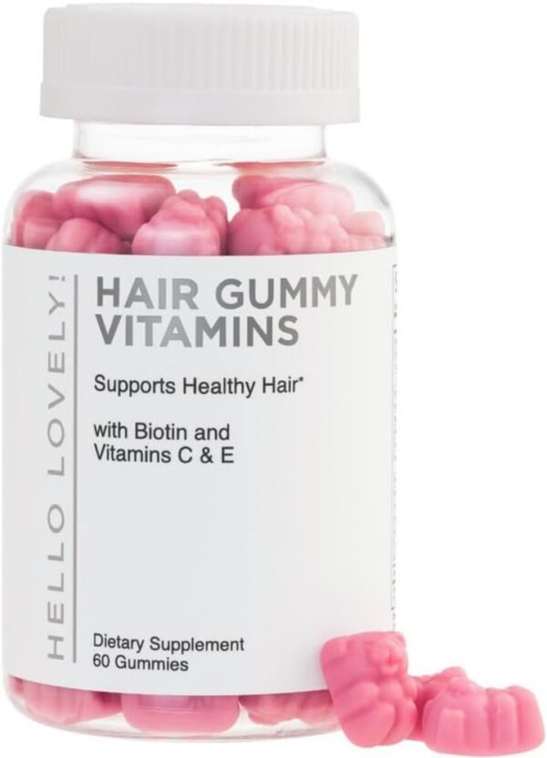 Hello Lovely gomitas biotina 5000 mcg para cabello y uñas
