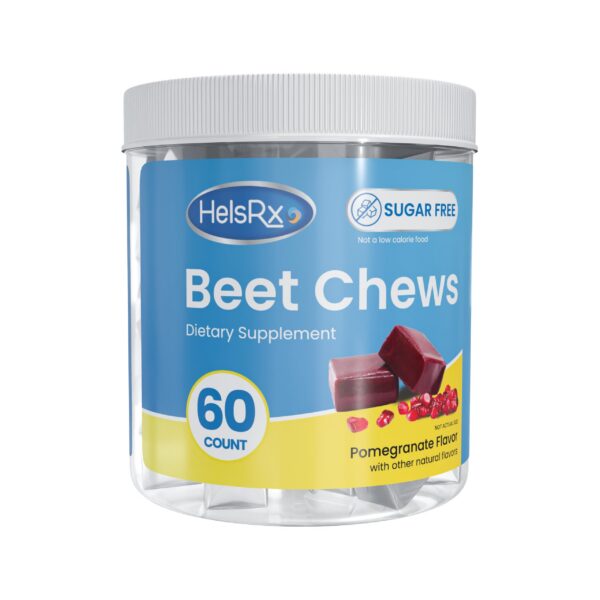 HelsRx beet chews suplemento masticable salud corazón