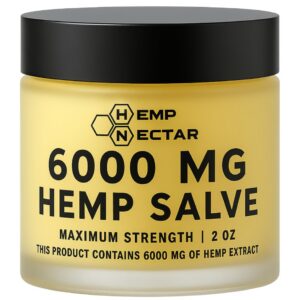 Hemp Nectar Salve 6000 mg etiqueta frontal