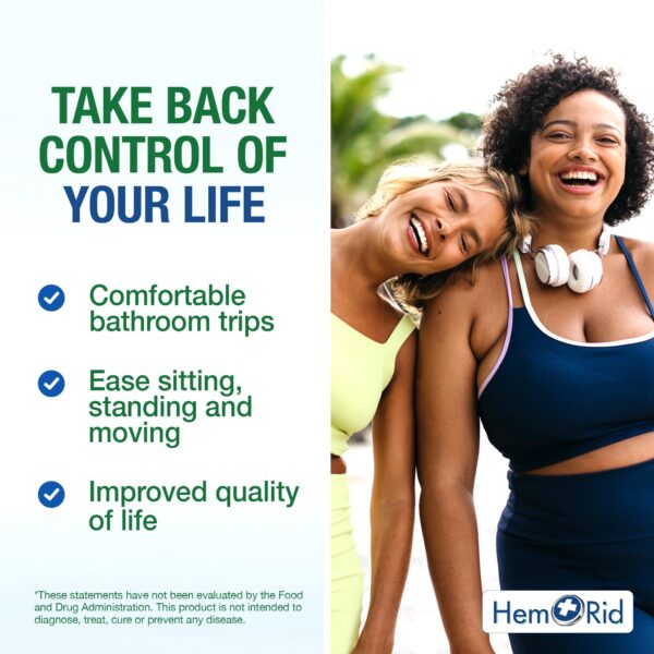 Caja de HemRid Plus con fórmula herbal avanzada