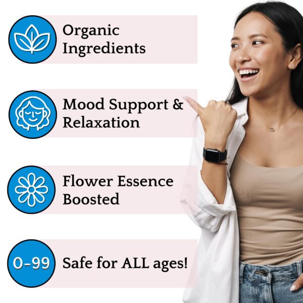 Version 1.0.0 Etiqueta frontal tinctura Herb Lore Anxia-T Ease para ánimo