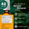 Etiqueta certificaciones orgánicas de Better Bitters
