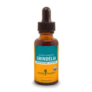 Botella de extracto líquido de Grindelia Herb Pharm 1 onza