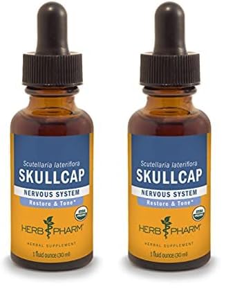 Version 1.0.0 Herb Pharm Extracto Líquido Orgánico Skullcap 1 oz botella